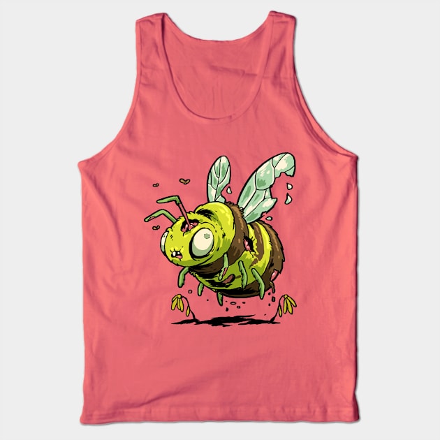 Zombee: When Zombies Buzz Tank Top by GoshWow 